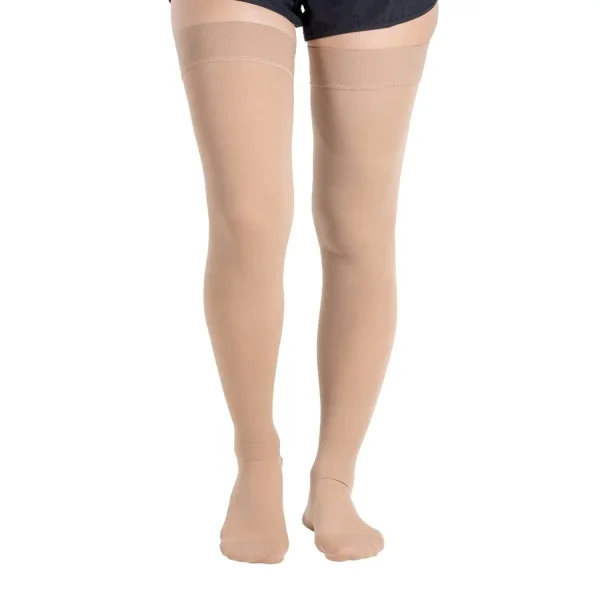 Bas antiglisse de compression médicale pieds fermés (Beige) C3 – Image 4
